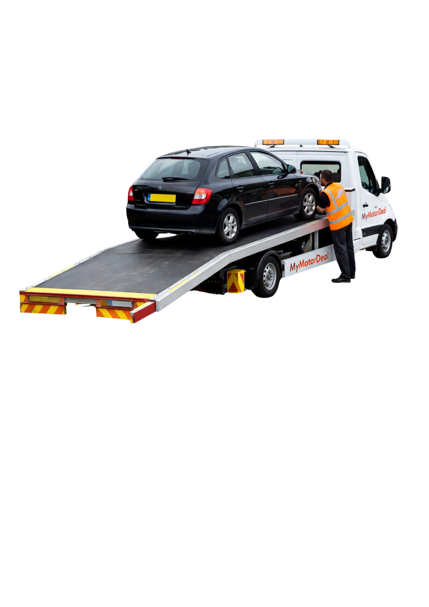 Scrap car collection in Manchester by MyMotorDeal using a recovery truck